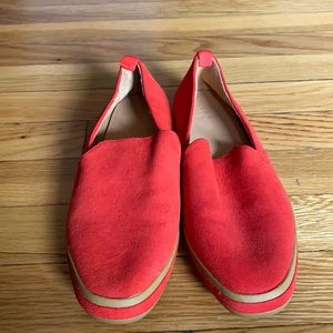 Bill blass red Sutton slip ons